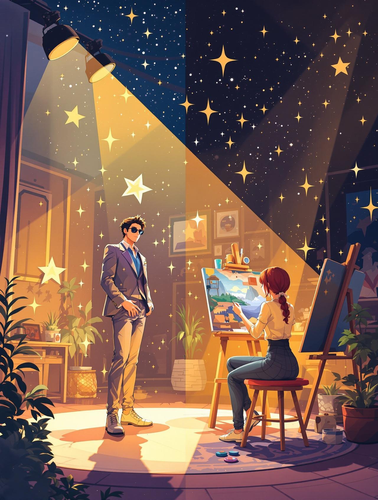 免费看短剧网站 - 双向奔赴的星光 - 双向奔赴动漫短剧封面